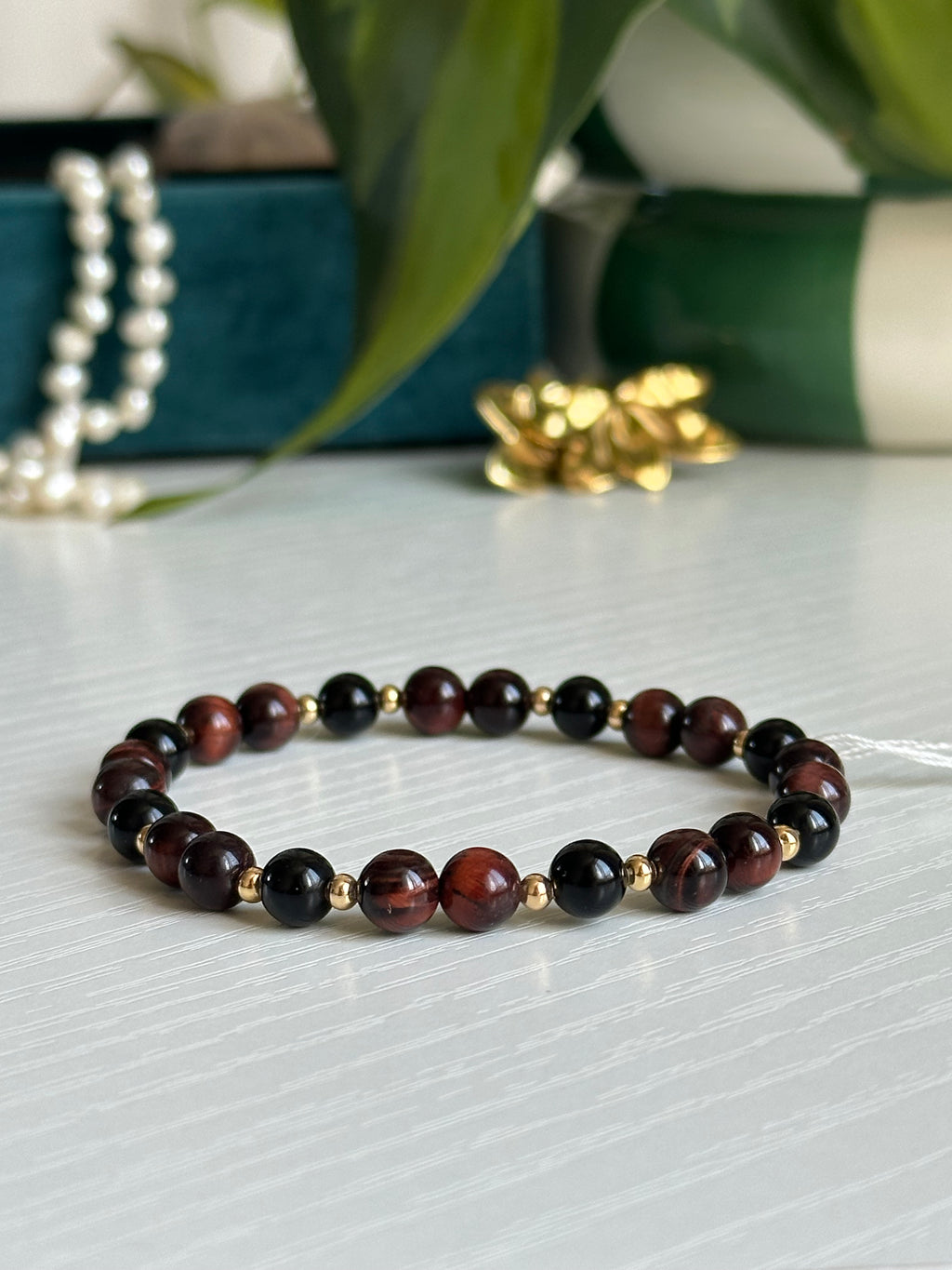 Bracelet Protection - Obsidienne & Œil de Taureau