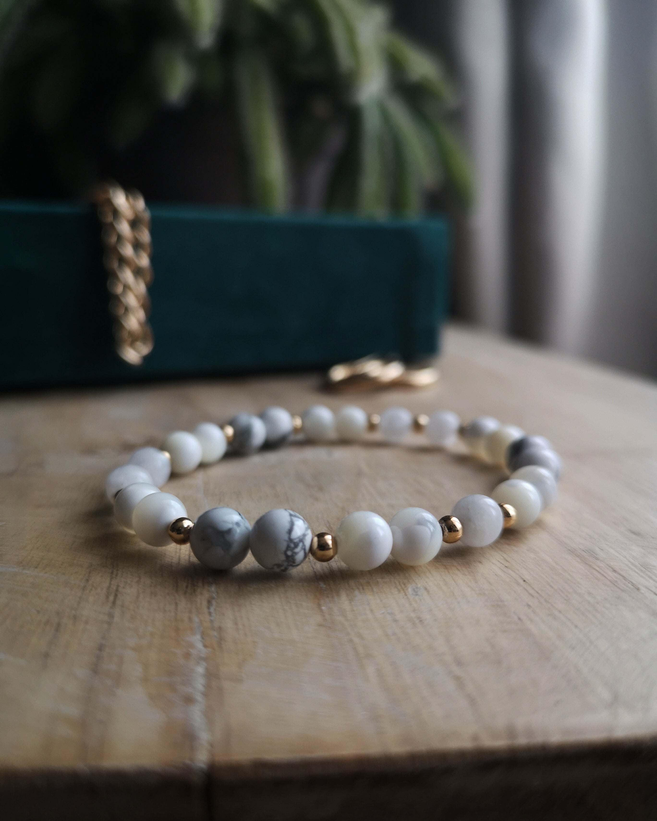 Bracelet Eisabello - Howlite & Nacre