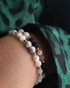 Bracelet Eisabello - Howlite & Nacre