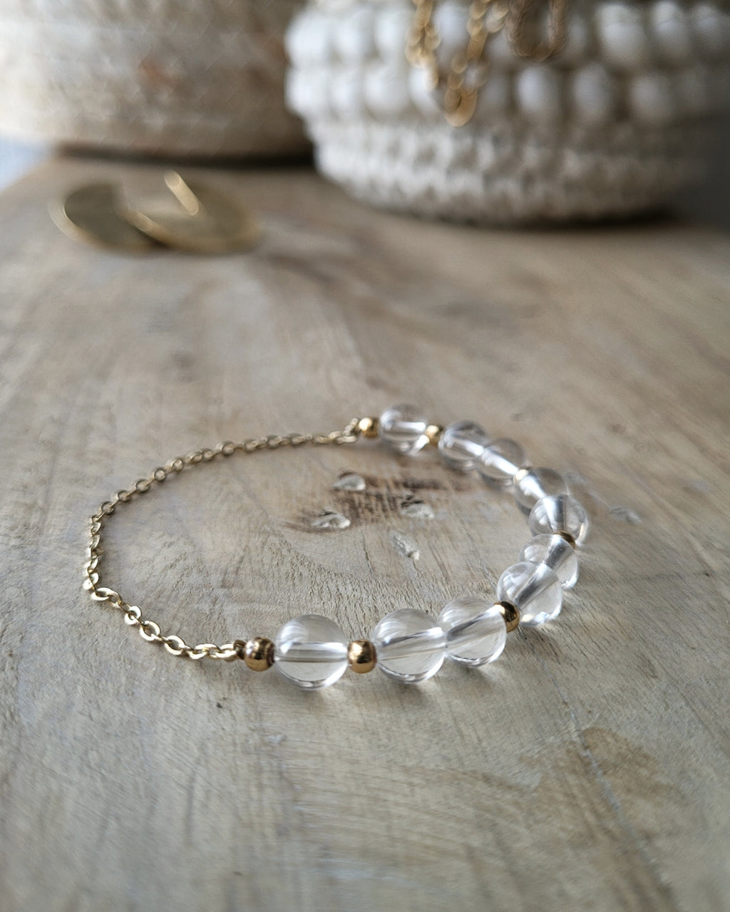 Bracelet César Doré - Cristal de Roche
