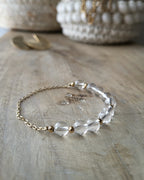 Bracelet César Doré - Cristal de Roche