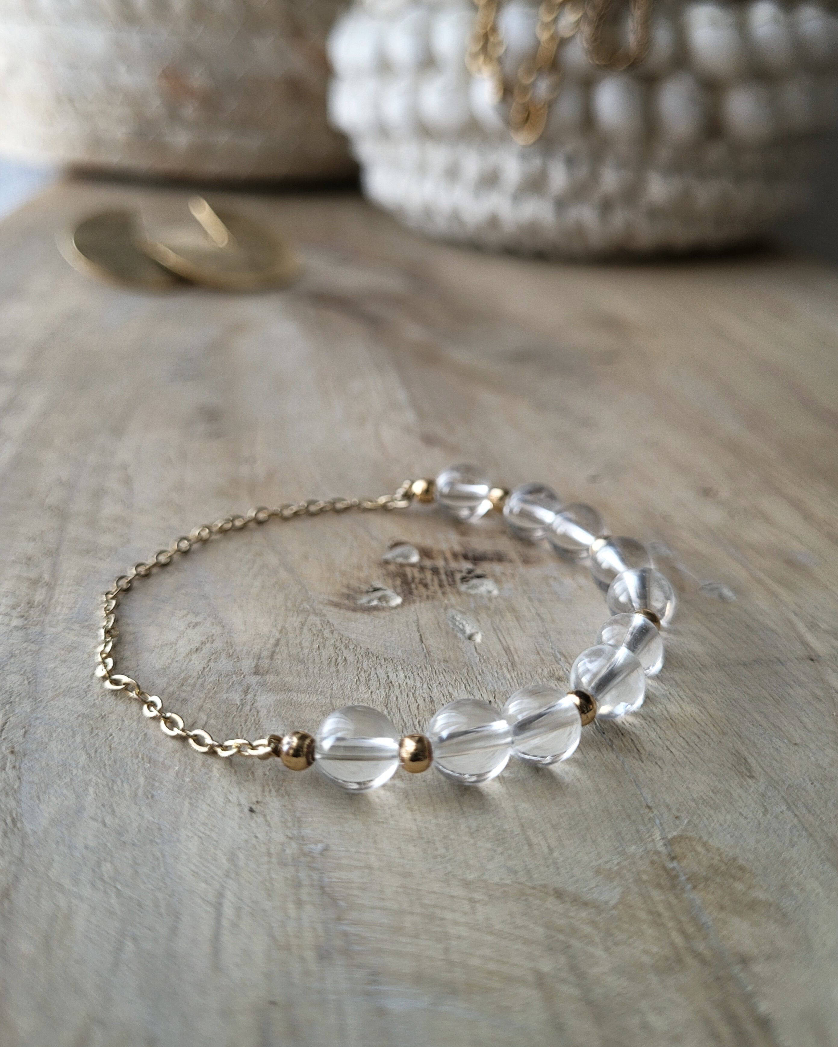 Bracelet César Doré - Cristal de Roche